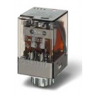 Releu industrial 8 poli B+I, 230V c.a., 2C, 10A, AgNi  Finder